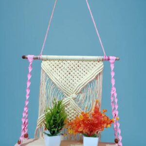 Elegant Macrame Shelf Display